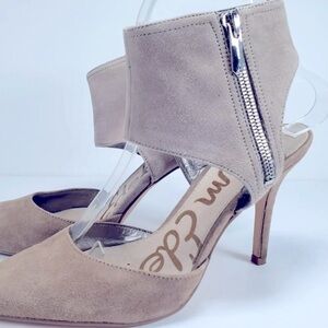 Sam Edelman Zaida Sz 7 pump featuring ankle cuff with silver-tone outer zipper